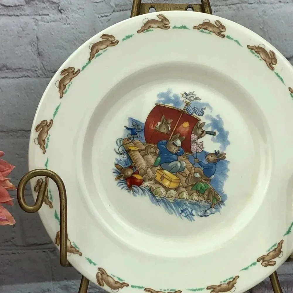 vintage plate royal Daulton bunnykins